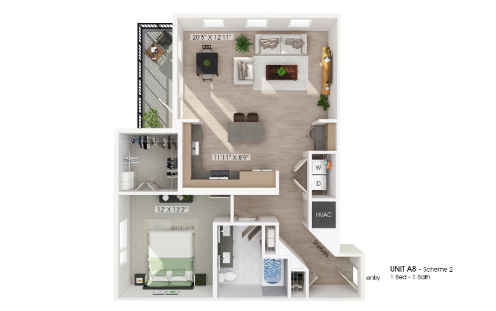 One bedroom Essential housing in Dallas, TX