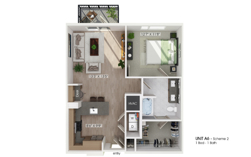 One bedroom Essential housing in Dallas, TX